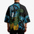 Turquoise New Zealand Kowhai And Piwakawaka Kimono Maori Ngaru Paua Shell - Polynesian Pride