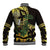 Yellow New Zealand Kowhai And Piwakawaka Baseball Jacket Maori Ngaru Paua Shell