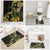 Yellow New Zealand Kowhai And Piwakawaka Bathroom Set Maori Ngaru Paua Shell - Polynesian Pride