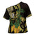 Yellow New Zealand Kowhai And Piwakawaka Cross Shoulder Shirt Maori Ngaru Paua Shell - Polynesian Pride