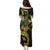 Yellow New Zealand Kowhai And Piwakawaka Family Matching Puletasi and Hawaiian Shirt Maori Ngaru Paua Shell
