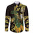 Yellow New Zealand Kowhai And Piwakawaka Family Matching Short Sleeve Bodycon Dress and Hawaiian Shirt Maori Ngaru Paua Shell
