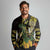 Yellow New Zealand Kowhai And Piwakawaka Long Sleeve Polo Shirt Maori Ngaru Paua Shell