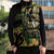 Yellow New Zealand Kowhai And Piwakawaka Sleeveless Puffer Jacket Maori Ngaru Paua Shell - Polynesian Pride