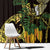 Yellow New Zealand Kowhai And Piwakawaka Window Curtain Maori Ngaru Paua Shell