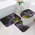 Purple New Zealand Kowhai And Piwakawaka Bathroom Set Maori Ngaru Paua Shell - Polynesian Pride