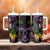 Purple New Zealand Kowhai And Piwakawaka Tumbler With Handle Maori Ngaru Paua Shell