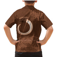 Vanuatu Indipendens Dei Family Matching Mermaid Dress and Hawaiian Shirt Yumi 44th Sand Drawing Turtle Mix Lapita