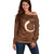 Vanuatu Indipendens Dei Off Shoulder Sweater Yumi 44th Sand Drawing Turtle Mix Lapita