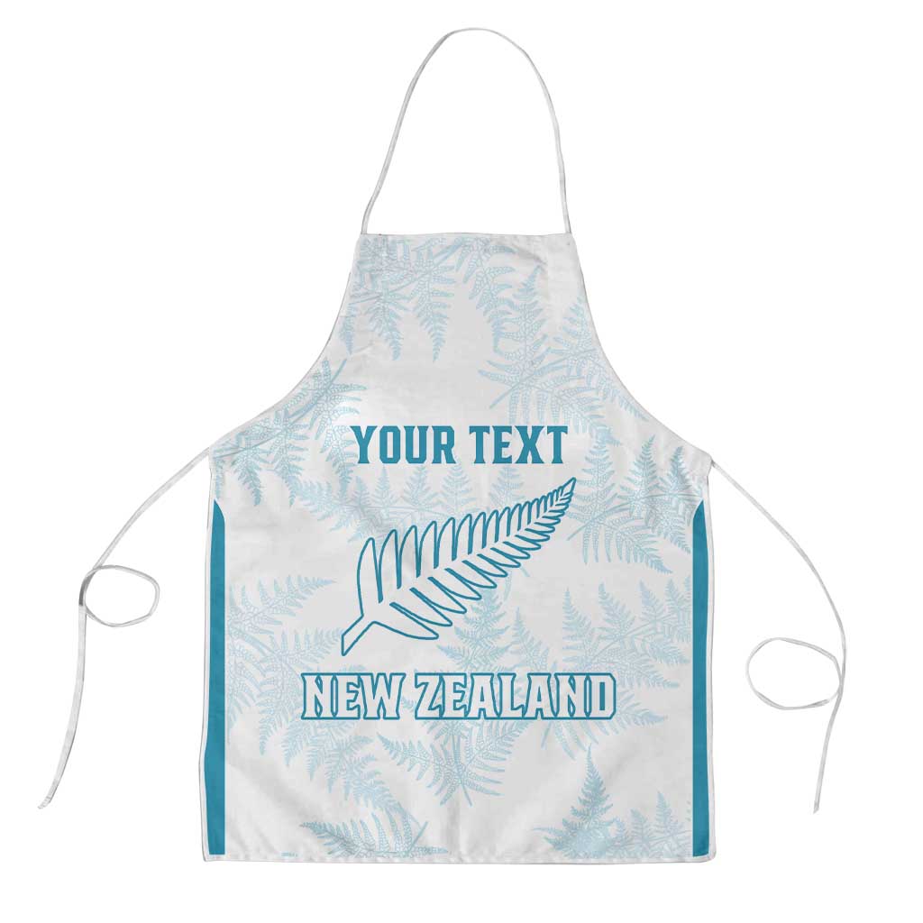 Custom New Zealand Silver Fern Football Apron Come On All White - Polynesian Pride