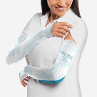 Custom New Zealand Silver Fern Football Arm Sleeves Come On All White - Polynesian Pride