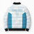 Custom New Zealand Silver Fern Football Bomber Puffer Jacket Come On All White - Polynesian Pride