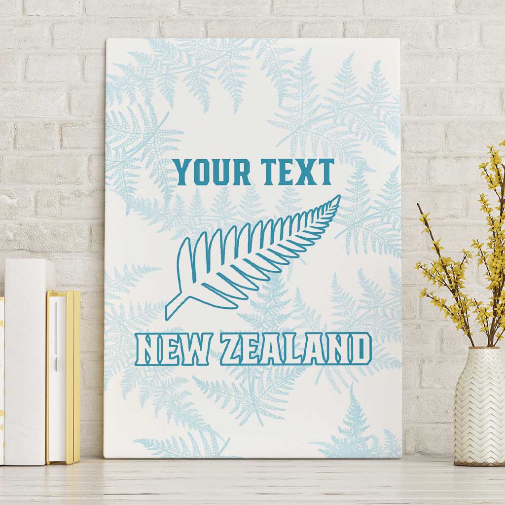 Custom New Zealand Silver Fern Football Canvas Wall Art Come On All White LT14 Without Frame White - Polynesian Pride