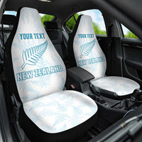 Custom New Zealand Silver Fern Football Car Seat Cover Come On All White