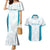 Custom New Zealand Silver Fern Football Couples Matching Mermaid Dress and Hawaiian Shirt Come On All White