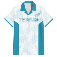 Custom New Zealand Silver Fern Football Family Matching Long Sleeve Bodycon Dress and Hawaiian Shirt Come On All White