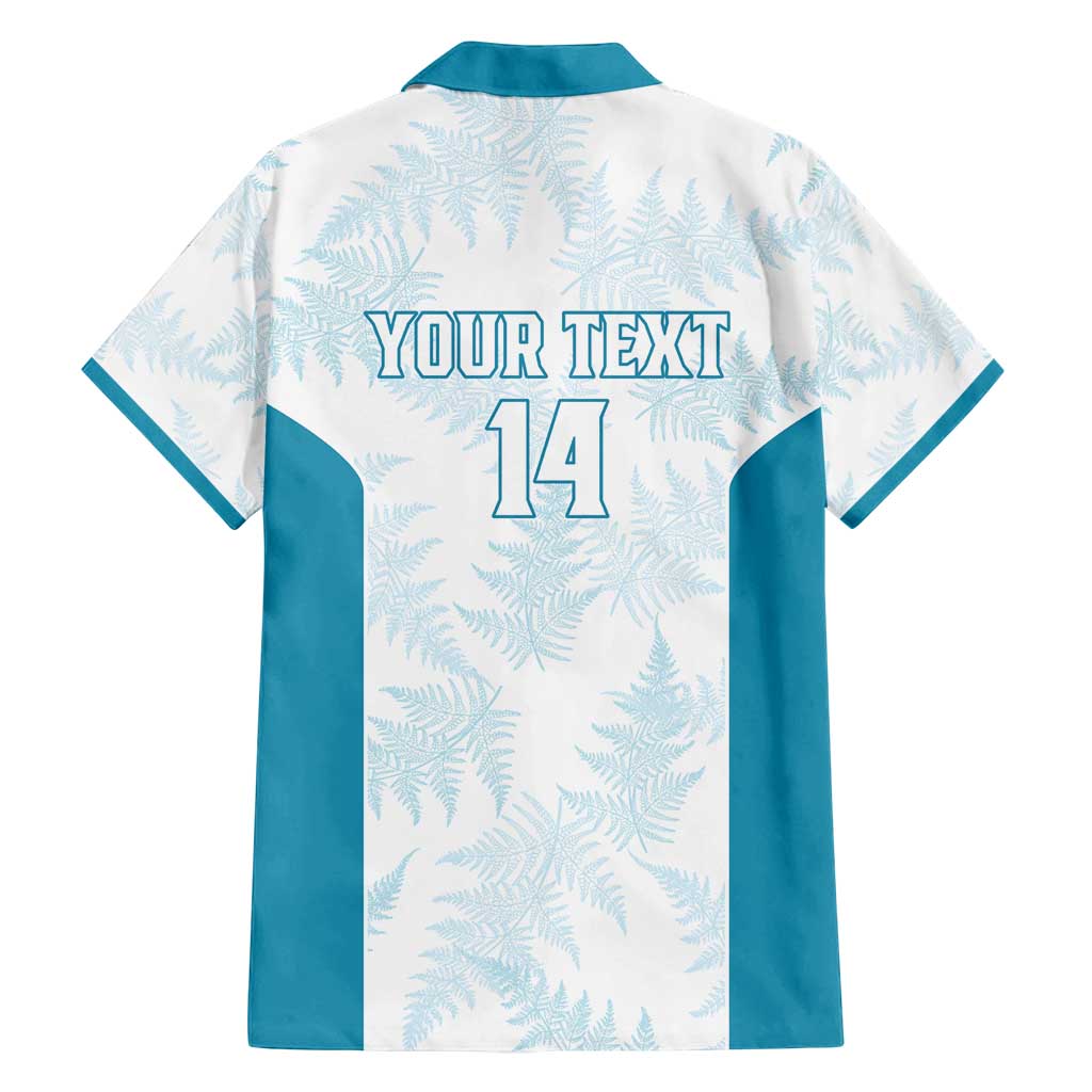 Custom New Zealand Silver Fern Football Family Matching Long Sleeve Bodycon Dress and Hawaiian Shirt Come On All White