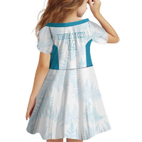 Custom New Zealand Silver Fern Football Family Matching Mermaid Dress and Hawaiian Shirt Come On All White