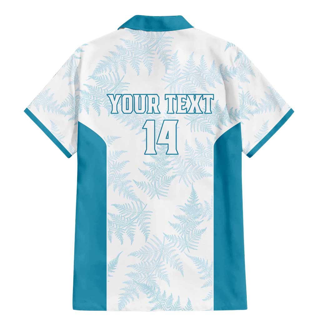 Custom New Zealand Silver Fern Football Family Matching Mermaid Dress and Hawaiian Shirt Come On All White