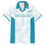 Custom New Zealand Silver Fern Football Family Matching Off The Shoulder Long Sleeve Dress and Hawaiian Shirt Come On All White