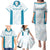 Custom New Zealand Silver Fern Football Family Matching Puletasi and Hawaiian Shirt Come On All White