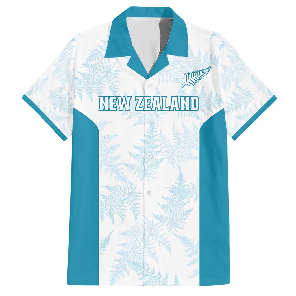 Custom New Zealand Silver Fern Football Family Matching Puletasi and Hawaiian Shirt Come On All White