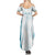 Custom New Zealand Silver Fern Football Family Matching Summer Maxi Dress and Hawaiian Shirt Come On All White