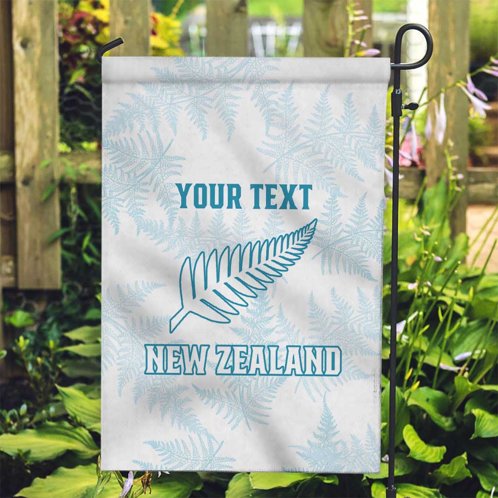 Custom New Zealand Silver Fern Football Garden Flag Come On All White LT14 Garden Flag White - Polynesian Pride