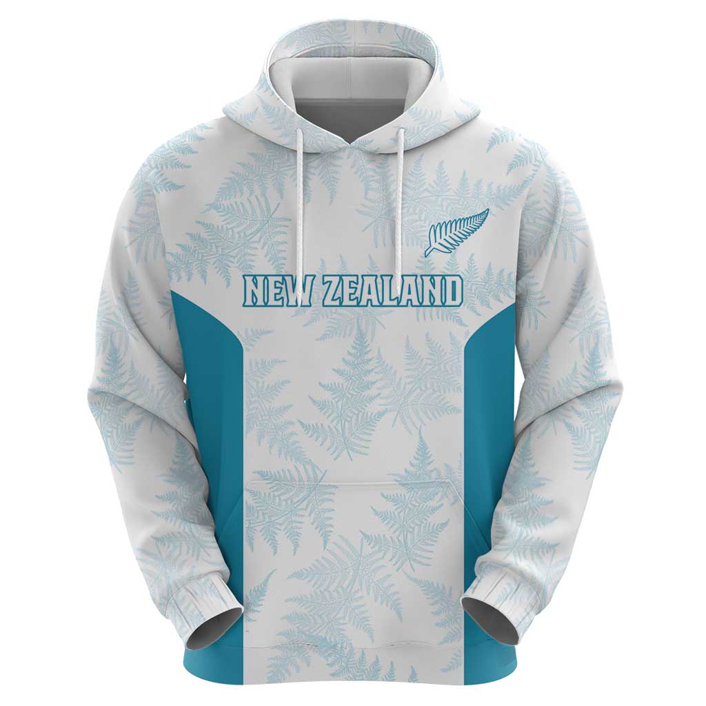 Custom New Zealand Silver Fern Football Hoodie Come On All White