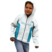 Custom New Zealand Silver Fern Football Kid Hoodie Come On All White