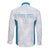 Custom New Zealand Silver Fern Football Long Sleeve Button Shirt Come On All White