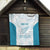 Custom New Zealand Silver Fern Football Quilt Come On All White