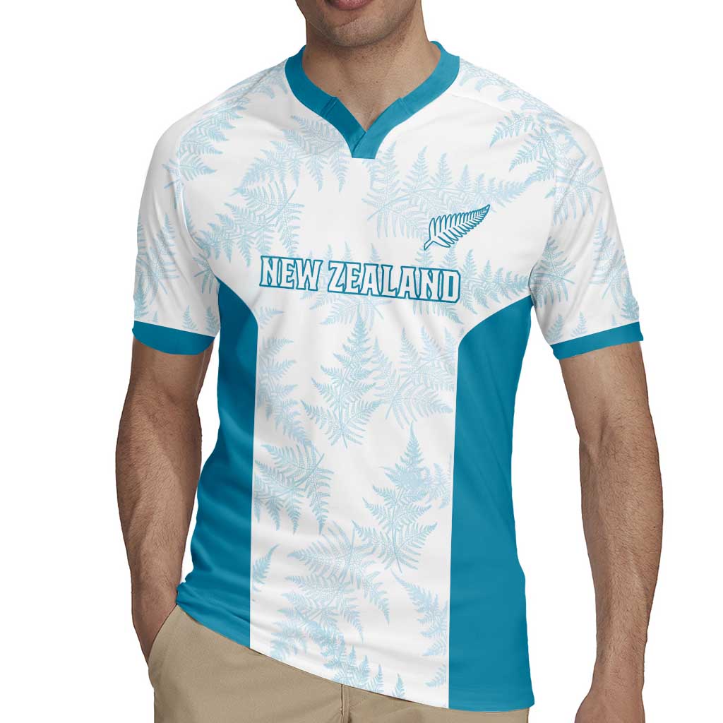 Custom New Zealand Silver Fern Football Rugby Jersey Come On All White
