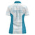 Custom New Zealand Silver Fern Football Women Polo Shirt Come On All White