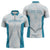 Custom New Zealand Silver Fern Football Zipper Polo Shirt Come On All White - Polynesian Pride