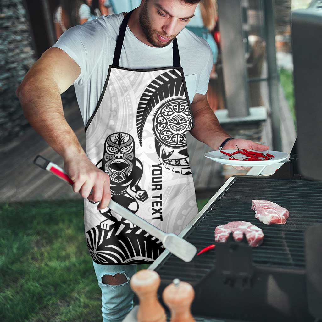 Custom Aotearoa Football Apron NZ Maori Tiki Go Champions - Polynesian Pride