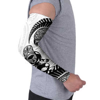 Custom Aotearoa Football Arm Sleeves NZ Maori Tiki Go Champions - Polynesian Pride
