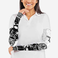 Custom Aotearoa Football Arm Sleeves NZ Maori Tiki Go Champions - Polynesian Pride