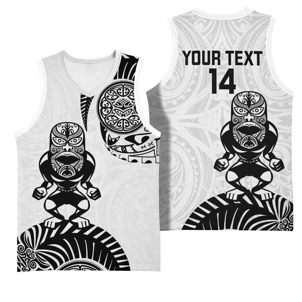 Custom Aotearoa Football Basketball Jersey NZ Maori Tiki Go Champions LT14 - Polynesian Pride