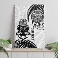 Custom Aotearoa Football Canvas Wall Art NZ Maori Tiki Go Champions LT14 - Polynesian Pride