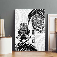 Custom Aotearoa Football Canvas Wall Art NZ Maori Tiki Go Champions LT14 - Polynesian Pride