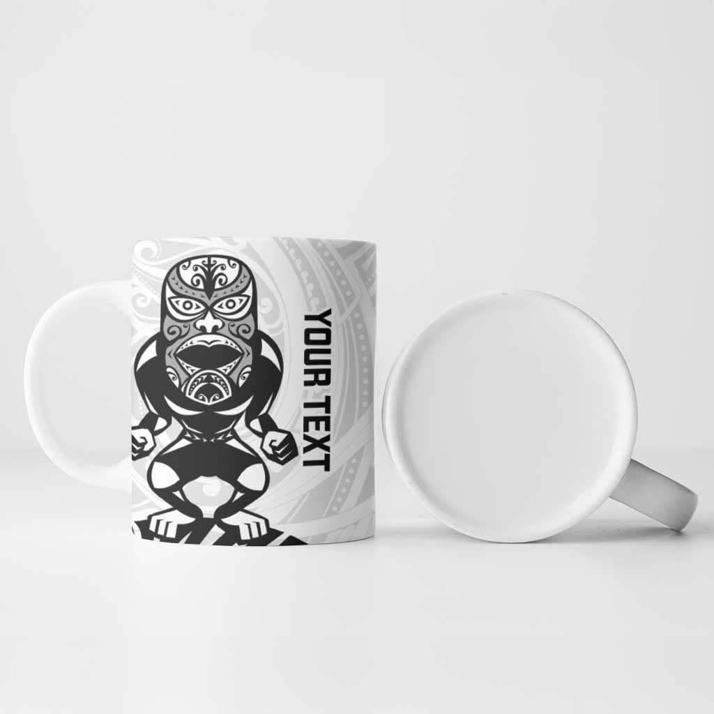 Custom Aotearoa Football Ceramic Mug NZ Maori Tiki Go Champions - Polynesian Pride