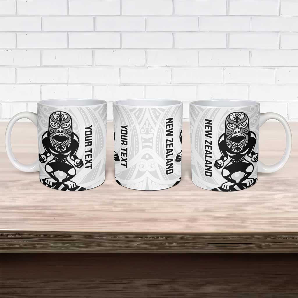 Custom Aotearoa Football Ceramic Mug NZ Maori Tiki Go Champions - Polynesian Pride