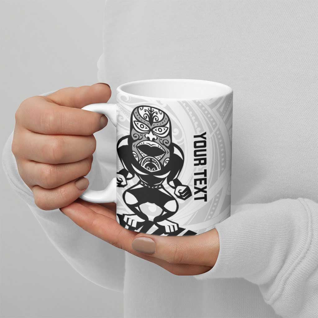 Custom Aotearoa Football Ceramic Mug NZ Maori Tiki Go Champions - Polynesian Pride