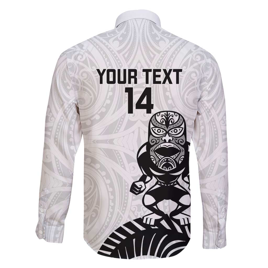 Custom Aotearoa Football Family Matching Long Sleeve Bodycon Dress and Hawaiian Shirt NZ Maori Tiki Go Champions