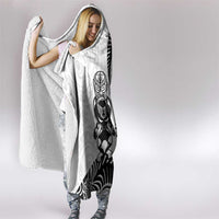 Custom Aotearoa Football Hooded Blanket NZ Maori Tiki Go Champions