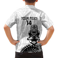 Custom Aotearoa Football Kid Hawaiian Shirt NZ Maori Tiki Go Champions LT14 - Polynesian Pride