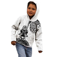 Custom Aotearoa Football Kid Hoodie NZ Maori Tiki Go Champions