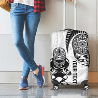 Custom Aotearoa Football Luggage Cover NZ Maori Tiki Go Champions LT14 - Polynesian Pride