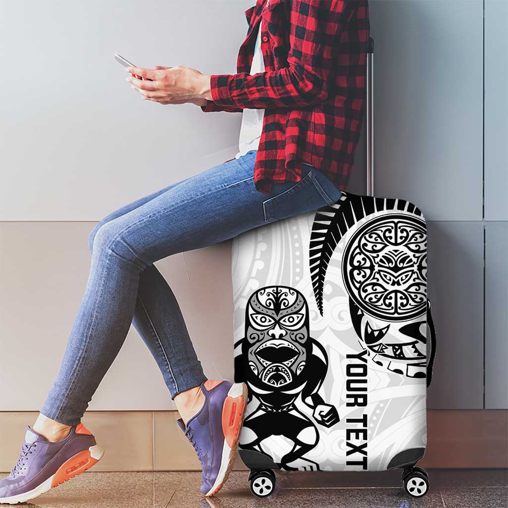 Custom Aotearoa Football Luggage Cover NZ Maori Tiki Go Champions LT14 - Polynesian Pride